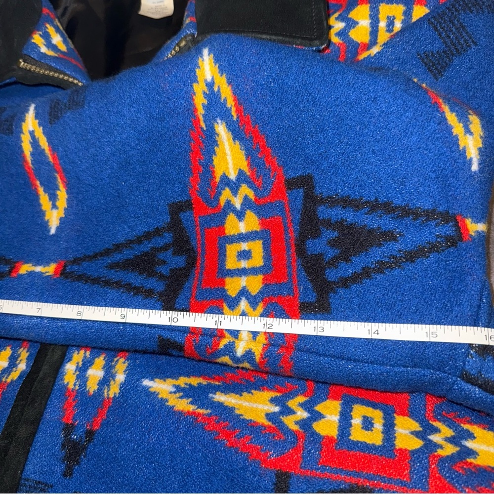 Pendleton Blue Multicolor Patterned Jacket - Picture 14 of 15